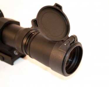 Premium Optics Solutions for the 300 AAC Blackout The Leupold includes sturdy flip up caps.