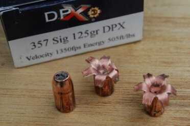 Barnes TAC bullets make excellent .357 Sig projectiles. The larger length to weight ratio works to the calibers advantage.