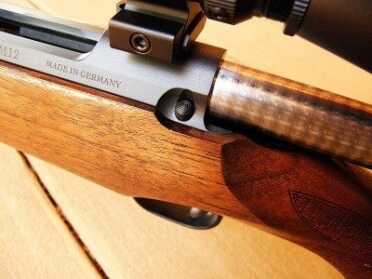 Mauser M12 .308 Winchester– A modern heirloom The bolt release button on the rear left corner of the receiver makes it very easy to safely remove the bolt.