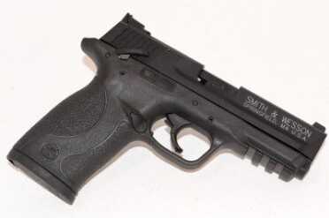 New Smith & Wesson M&P22 Compact Review If you've seen the original M&P22, you'll notice the Smith & Wesson lettering is toned down on the new model.