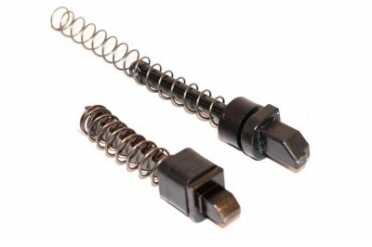 New Smith & Wesson M&P22 Compact Review The recoil spring on the M&P22 Compact (left / front) is now a captive single spring design.