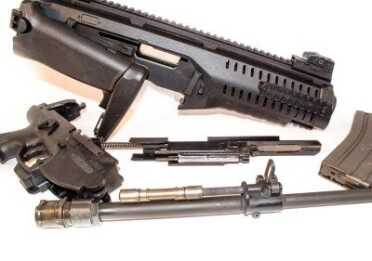 The ARX100 field stripped - again no tools required.