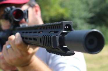 Kineti-Tech Sound Redirecting Muzzle Brake: Gear Review The Kineti-Tech brake and sleeve redirects the blast downrange.