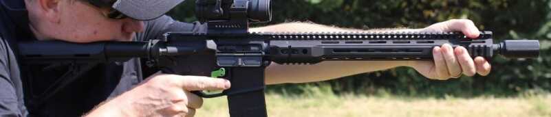 Kineti-Tech Sound Redirecting Muzzle Brake: Gear Review At 6'4" I have a hard time shooting a carbine length AR. There's never enough barrel, and I need a couple more inches of LOP.