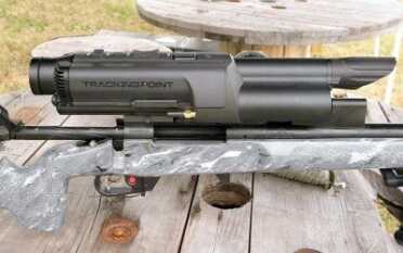 The 12 pound TP 750 300H in .300 Win. Mag.  You can see the red button on the front of the trigger guard used to “tag” targets.