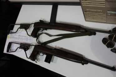 Inland Manufacturing M1 Carbines– Rebirth of an Old Name Side by side with an original. Apologies for the poor lighting.