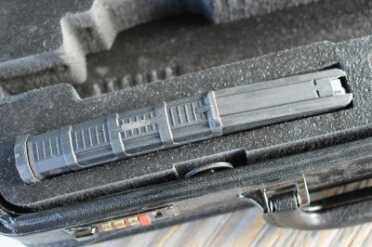 The case includes two slots for typical AR mags.