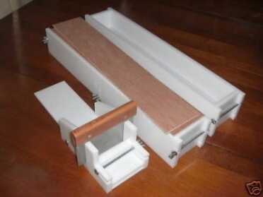 Prepping 101: How to Make Soap These soap molds are sold on Ebay for $80 including the cutter system. My sample batch needs 4 of these molds. You can also just use a cardboard box or boxes lined with trashbags.