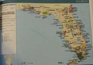 Whereas Florida, along with Hawaii, is rated at a zero out of five stars, because everyone here is sure to perish. But if you look, there are few serious targets in Florida at all, and central Florida only has a seldom used bombing range. Florida is the second largest producer of beef cattle in the US, and central Florida is full of ranching and agriculture. It makes no sense, which brings into question everything suggested by Joel Skousen. 