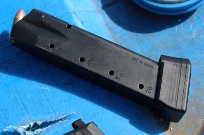 SIG P226 TacOps extended 20-round magazine