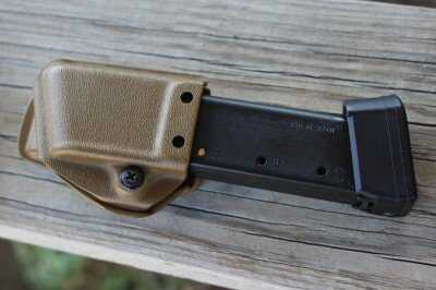 Magazine holder used with 20-round SIG P226 magazines during training