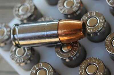 SIG Sauer branded 9mm ammunition with jacketed hollow-point bullets