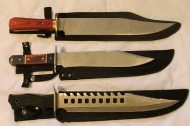 Bowie Knife vs. Kukri Knife - What's Your Fighting Knife? All three of these Bowie Knives were bought for under $30 with shipping from either Ebay or BudK.