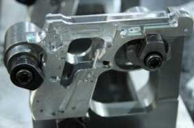 Taurus USA Firearm Factory - Miami Florida - Photo Essay This is a closeup of the gun with the primary cuts and holes.