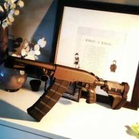 Street Legal Short Barreled Shotgun No NFA or AOW Super short 8.5 inch, and legal, too.