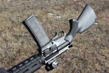 50 State Legal AR-15 - Ares Defense SCR Ready to have some close up fun with the Aimpro. You can really tell that the mag well is shorter with the 30 rounder sticking out.