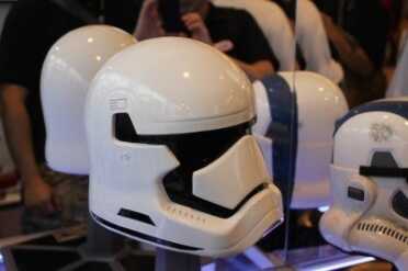 Battle Arms Star Wars Themed ARs An Episode Seven Storm Trooper helmet made of steel.