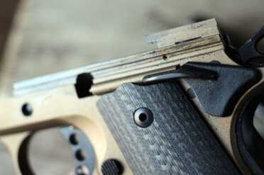 Christensen Arms Custom 1911 Commanders The rails on the titanium frame has a tungsten carbide coating.