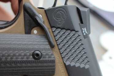 Christensen Arms Custom 1911 Commanders Check out the depth on the serrations.