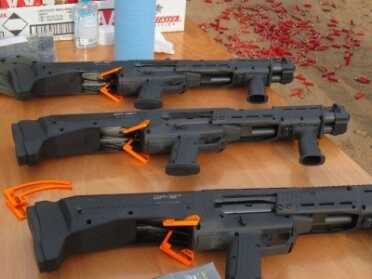 The DP 12 Double Barreled Pump--SHOT Show 2015 Load from the bottom.