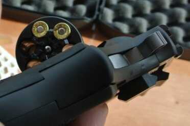 It loads like most double action revolvers.
