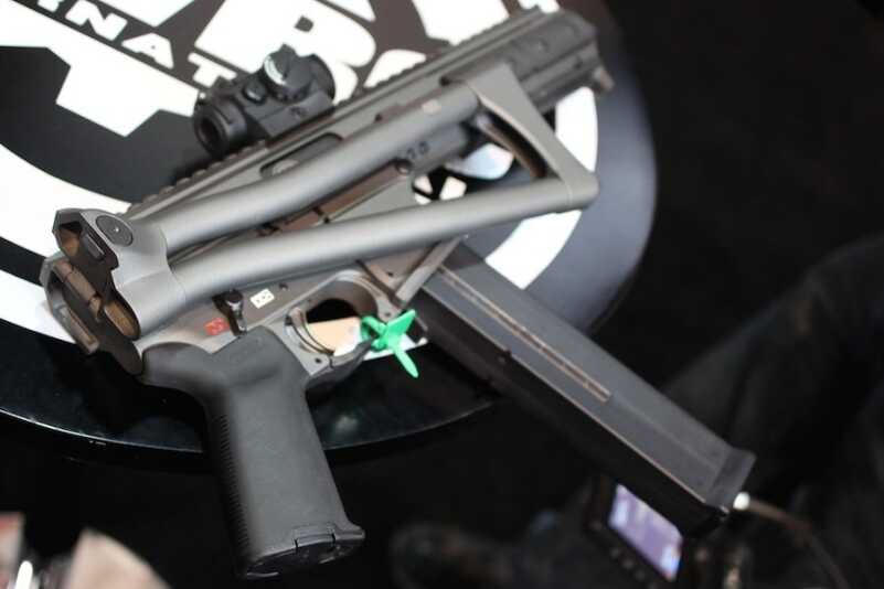 LWRC's New .45 ACP Sub Gun--SHOT Show 2015 The tungsten Cerakote puts all other finishes to shame.
