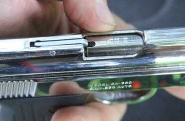 Cheap Guns: The Cobra CA380 Semi-Auto 9? It has a visual loaded round indicator, but no last round holdopen.