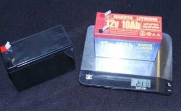 They are also about 1/3rd the weight of a similar size and life sealed lead acid. But beware, they are also 10x the cost. 
