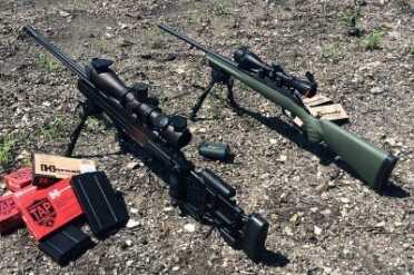1,000 Yards from a 0 Rifle - Ruger's American Predator The Ruger American rifle Predator holding its own in some tough company. Foreground is PWS MK3 with Vortex Razor HD.