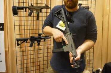 The compact design is ideal for close quarters.