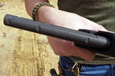 The adjustable stock has three positions.