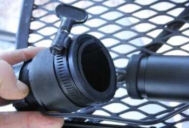 Prepping 101: Cheap Night Vision Riflescopes The camera assembly attaches to the back of your scope, so instead of looking through it, you look at the screen.