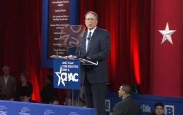 Five Best Quotes from Wayne LaPierre's 2015 CPAC Address Wayne LaPierre at CPAC 2015. (Photo: NRA)