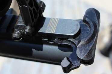LWRC Tricon MK6--The Refined Fighting Carbine The BCM charging handle is huge, and easy to find.