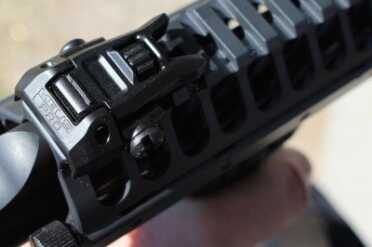 LWRC Tricon MK6--The Refined Fighting Carbine The sights.