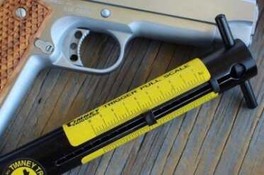The trigger pull is right at 5 pounds.  A little heavy for my tastes but it could be lightened with some work.