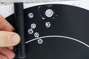This group was shot from 100 yards. The Primary Arms Micro Dot on the Daniel Defense M4A1 with a 14.5" barrel.