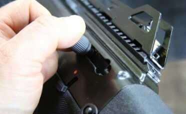 Another quirk of this gun is the cocking handle. You use it to lock the bolt back without an empty mag, but it feels like it catches unless you intentionally pull it out. 