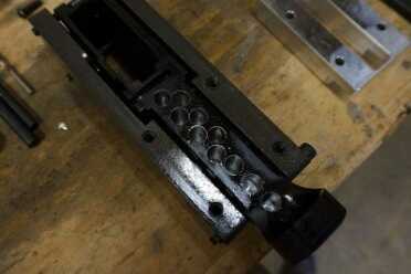 The drill holes make milling much more efficient. 