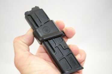 Review: Beretta 92 .22LR Practice Kit Conversion The magazine tool holds the springs so you can just drop rounds with ease.