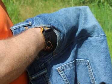 Safety? Within reason. A gloved hand inside a tight pocket. As it turned out, there was no heat to speak of.