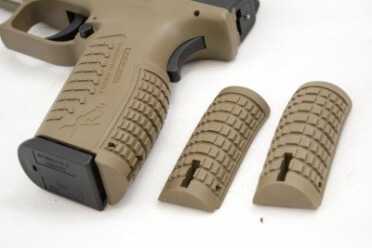First Look: Springfield Armory XD(M) 9mm and 45 Threaded Barrel Models Two additional back strap inserts adjust grip size to your hand.