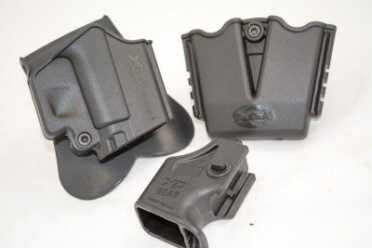 First Look: Springfield Armory XD(M) 9mm and 45 Threaded Barrel Models Both pistols came with a Kydex paddle holster, dual magazine carrier and magazine loading tool.