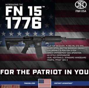 Meet the New, Affordable FN 15 1776 Carbine (Photo: FNH)