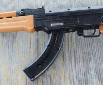 Mossberg's New Rimfire AK--The Blaze 47 You can see where the separate halves of the Blaze's shell come together with simple screws.