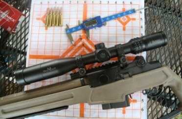 I prefer to shoot 5 round hot gun groups for my tests of a gun that is meant for competition. This is Hornady American Whitetail ammo, which has always been stellar in .308s, and I could reliably group into 1.5 MOA or better. 