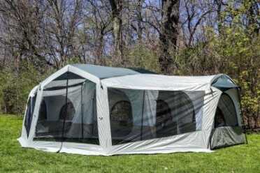 This is the Tahoe Gear Carson. It has pretty good ratings but is only on Ebay right now for $299. For mosquito infested Florida I like the screen room with a floor. 
