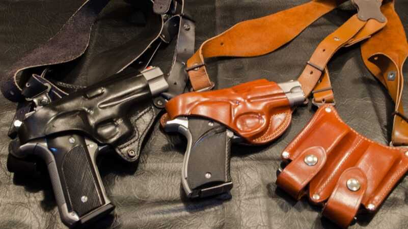   In the days of Spandex and big hair... this is how I rolled. S&W Model 639 (right) was the EDC until it got bumped by the Model 645 (left). Circa ~1985 