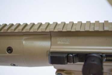 While it appears seamless, the full-length rail rail is actually two pieces.