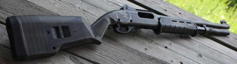 The Magpul stock is a great half-way between traditional shotguns and pistol grips. 
